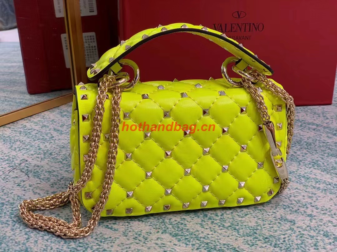 VALENTINO Origianl leather shoulder bag V0123 Pentagram Green VALENTINO Origianl leather shoulder bag V0123 Pentagram Green