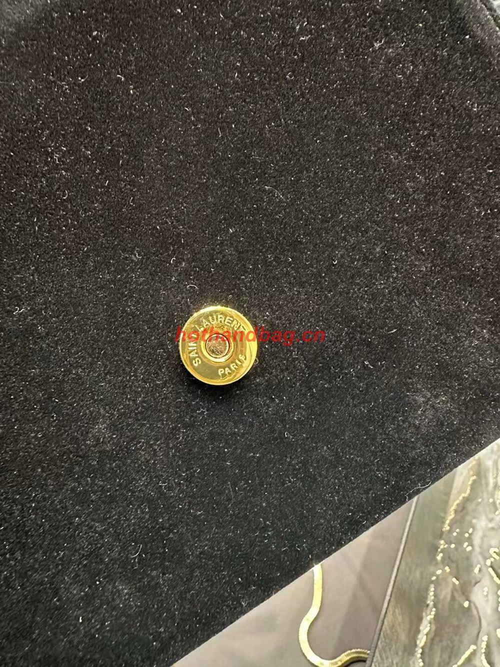 SAINT LAUREN KATE MINI SUPPLE/REVERSIBLE CHAIN BAG IN SUEDE AND LEATHER Y791122 BLACK SAINT LAUREN KATE MINI SUPPLE/REVERSIBLE CHAIN BAG IN SUEDE AND LEATHER Y791122 BLACK