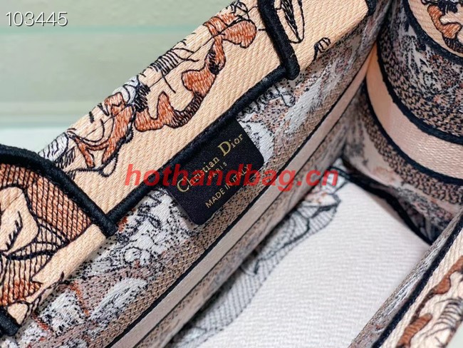 SMALL DIOR BOOK TOTE Embroidery M1265ZR