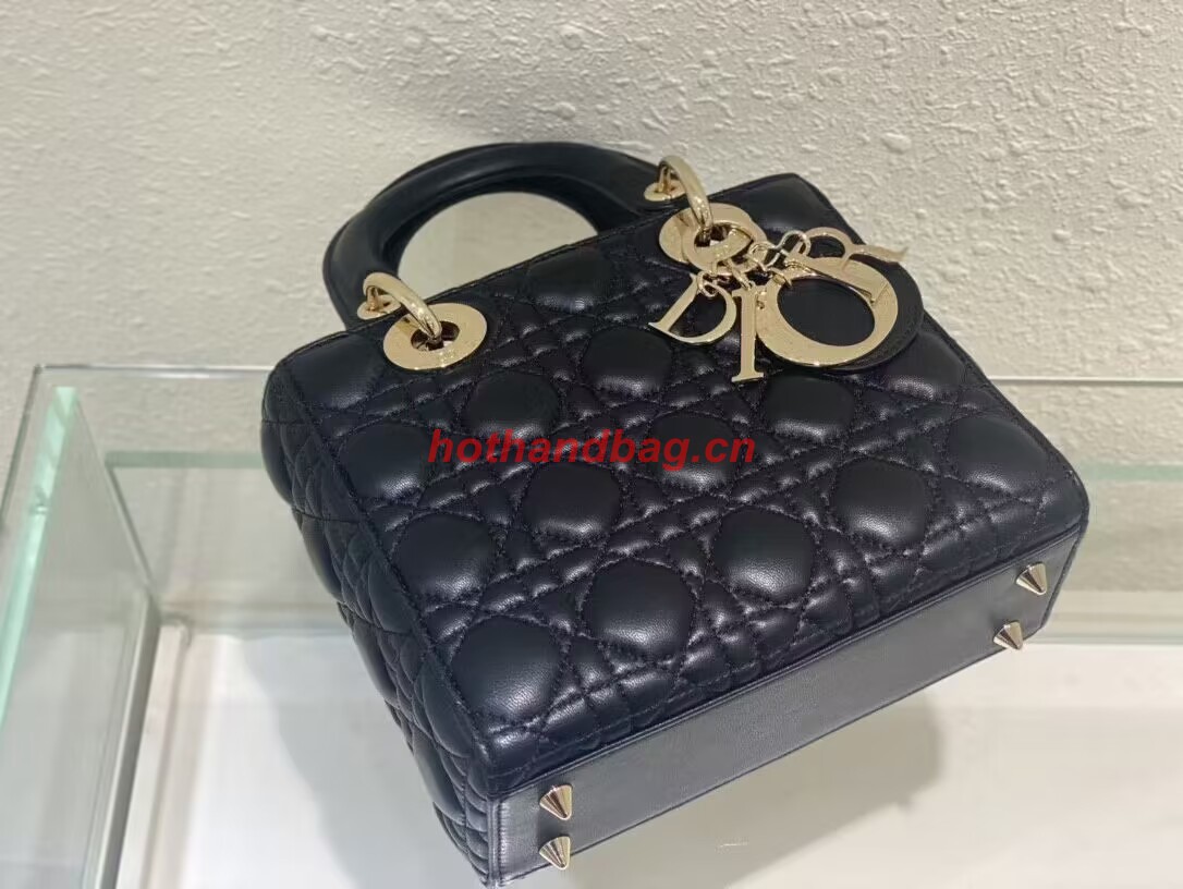 SMALL LADY DIOR MY ABCDIOR BAG Cannage Lambskin M0538ONG black SMALL LADY DIOR MY ABCDIOR BAG Cannage Lambskin M0538ONG black