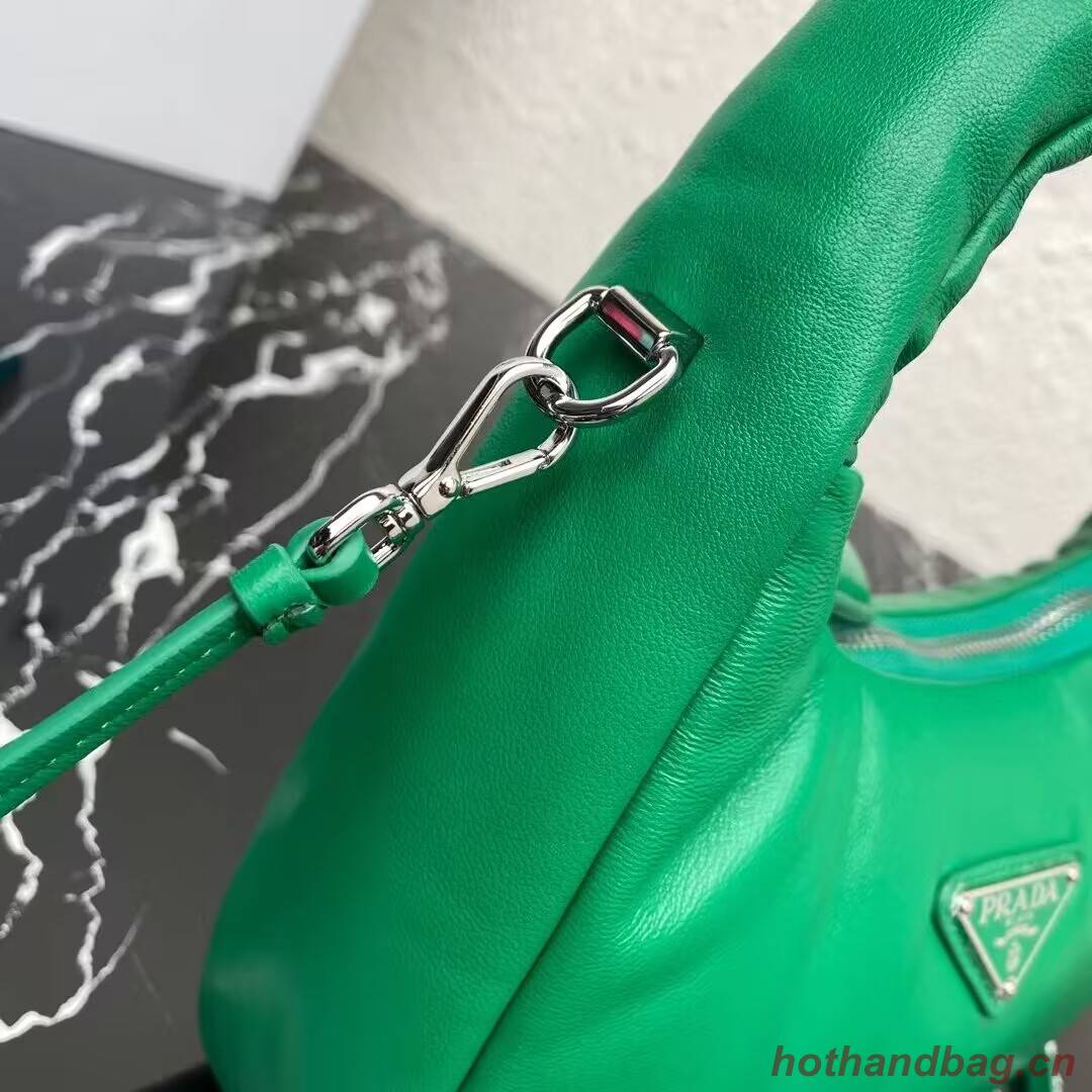 Prada Soft padded nappa leather mini-bag 1BA384 green Prada Soft padded nappa leather mini-bag 1BA384 green