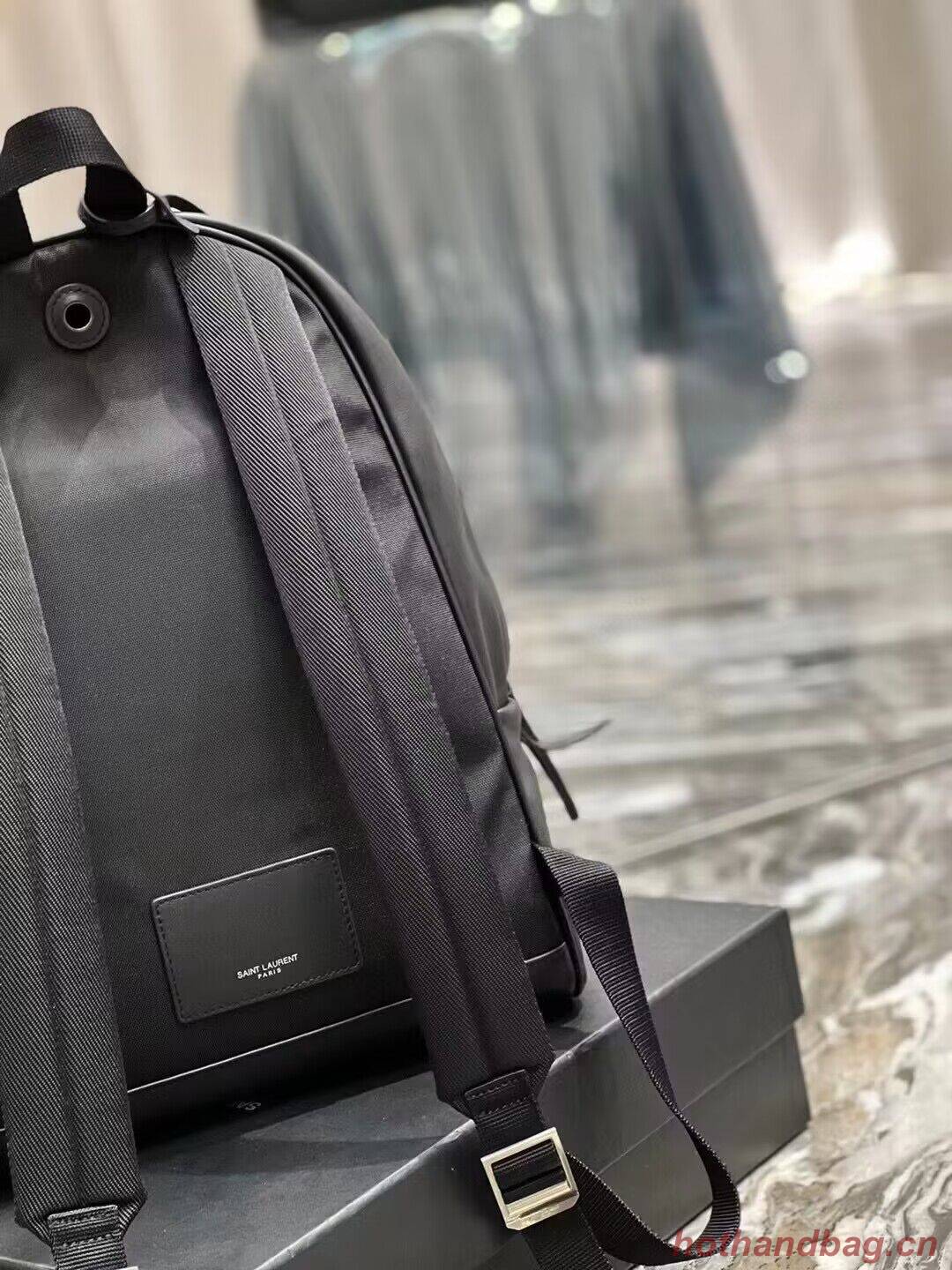 SAINT LAURENT LEATHER small knapsack Y886654 black SAINT LAURENT LEATHER small knapsack Y886654 black