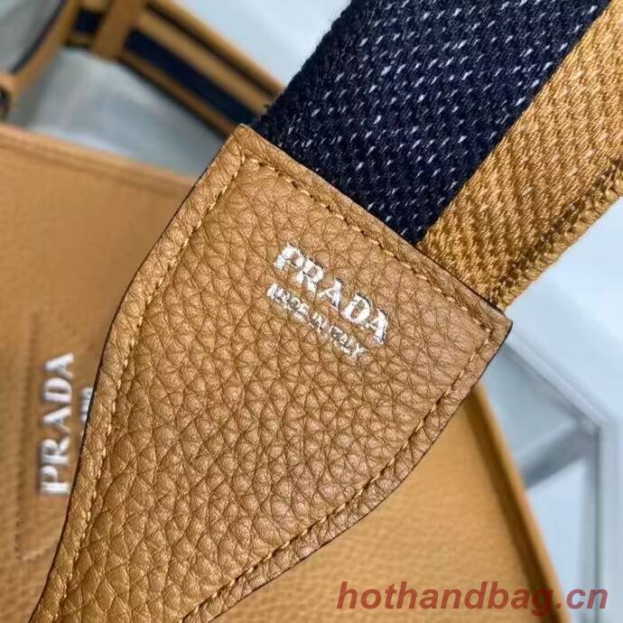 Prada Leather mini shoulder bag 1BH191 Caramel
