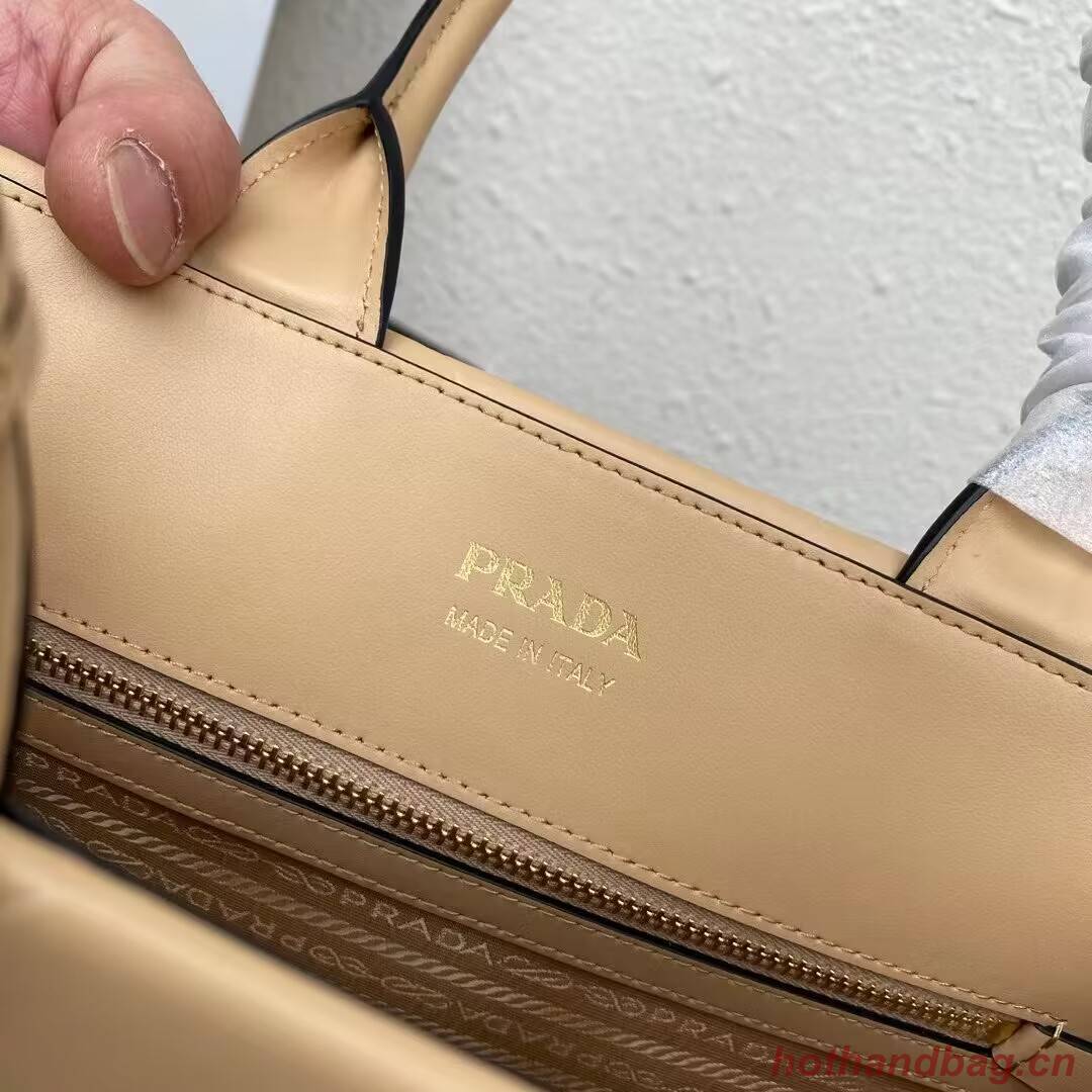 Small leather Prada Symbole bag with topstitching 1HH039 Sand Beige Small leather Prada Symbole bag with topstitching 1HH039 Sand Beige