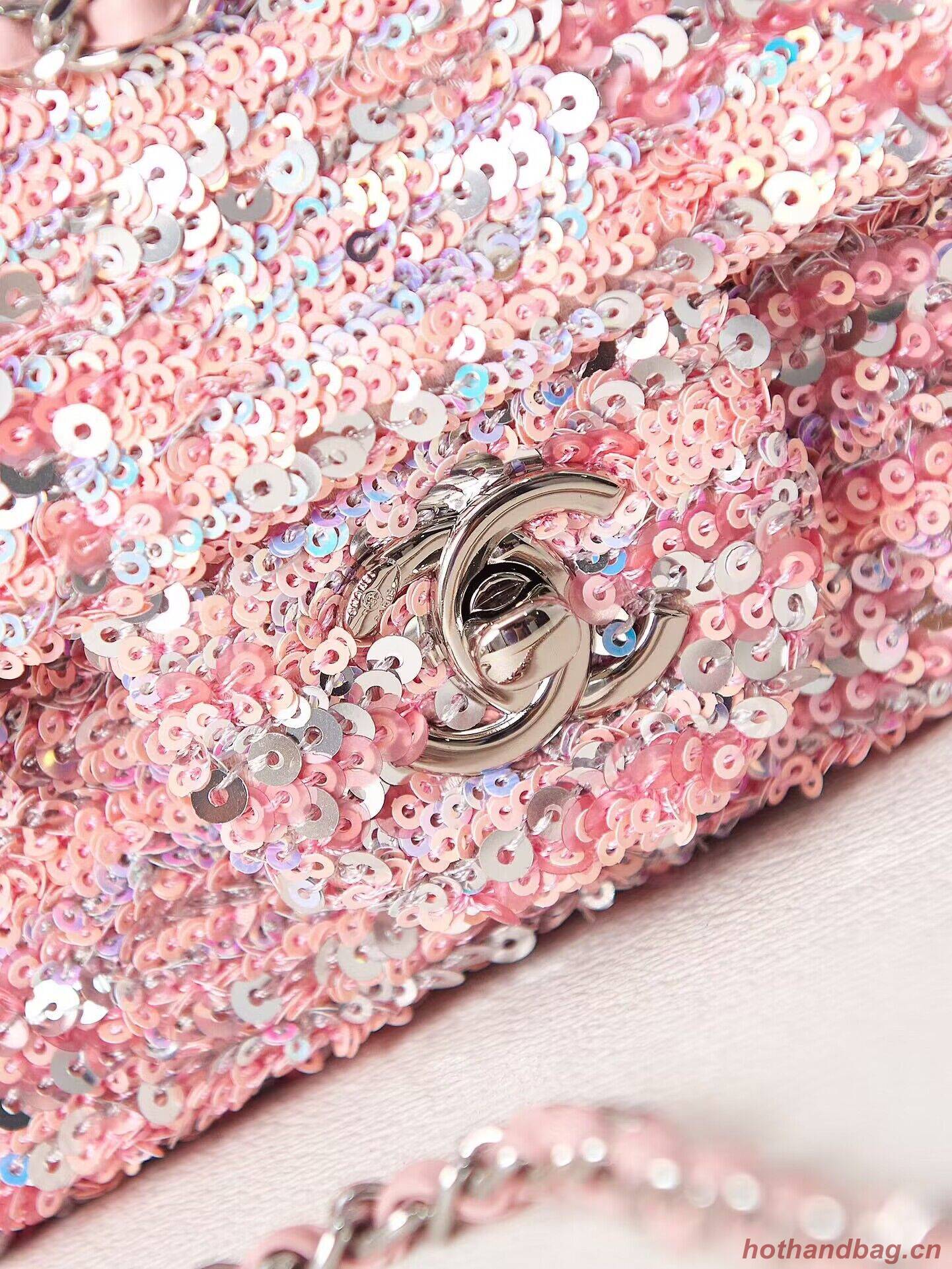 Chanel 23C Sequins CF Shoulder Bag AS3965 Pink Chanel 23C Sequins CF Shoulder Bag AS3965 Pink