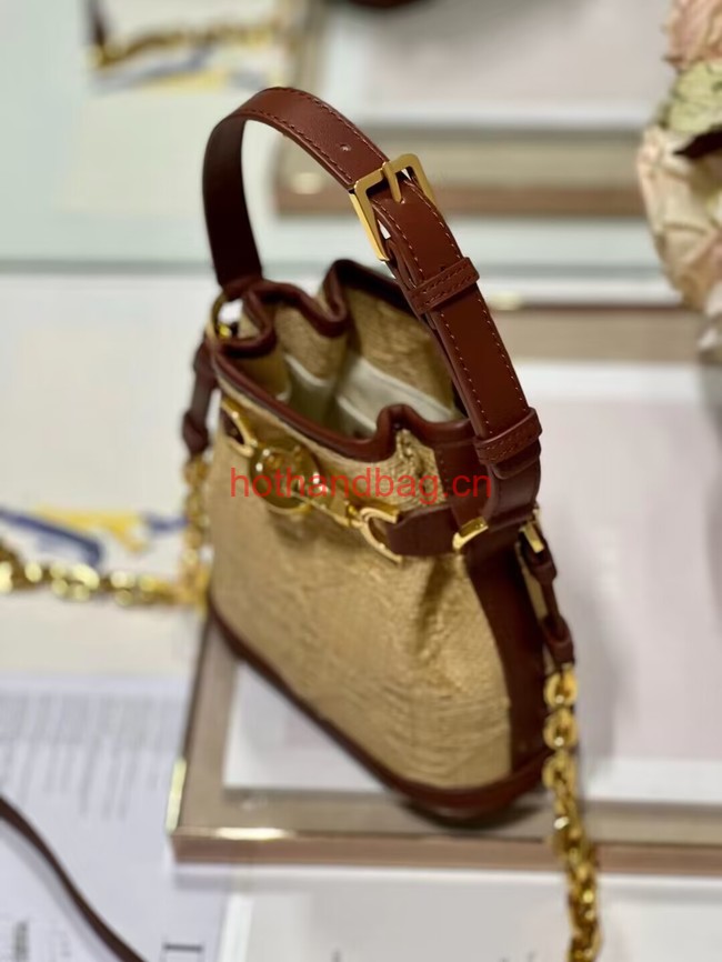 SMALL CEST DIOR BAG Natural Cannage Raffia M2272UB SMALL CEST DIOR BAG Natural Cannage Raffia M2272UB