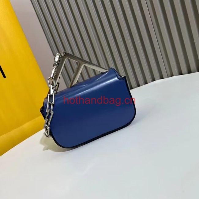 Fendi mini smooth leather bag F1089 blue Fendi mini smooth leather bag F1089 blue