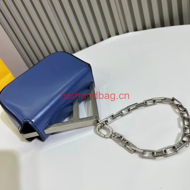 Fendi mini smooth leather bag F1089 blue Fendi mini smooth leather bag F1089 blue