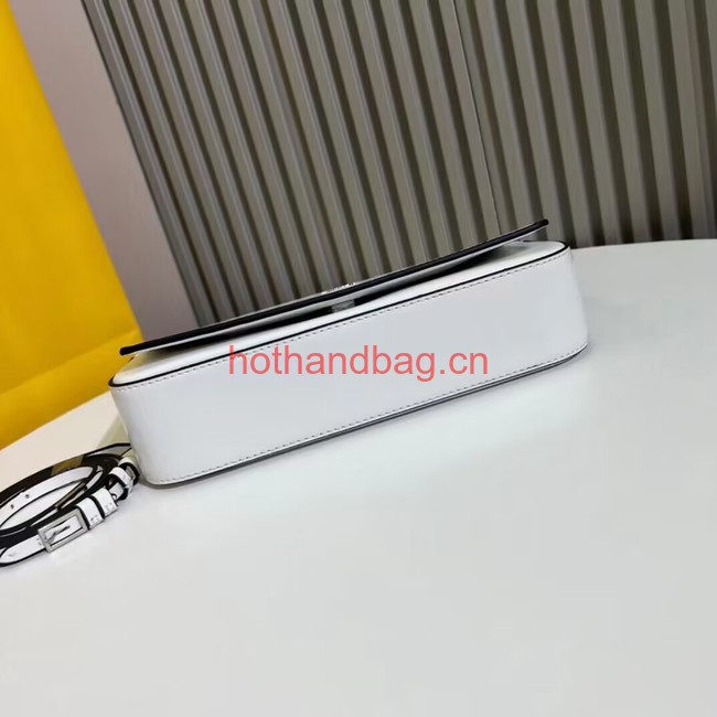 Fendi small smooth leather bag F1090 white Fendi small smooth leather bag F1090 white