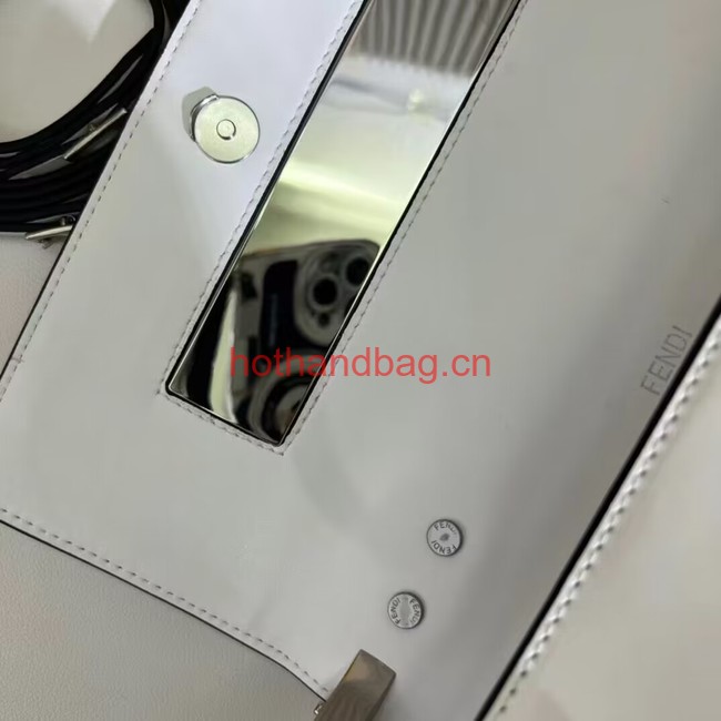 Fendi small smooth leather bag F1090 white Fendi small smooth leather bag F1090 white
