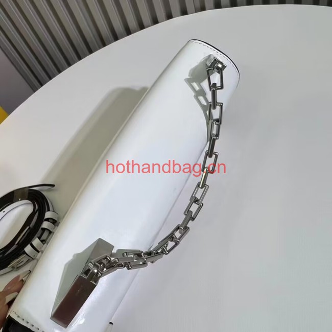 Fendi small smooth leather bag F1090 white Fendi small smooth leather bag F1090 white