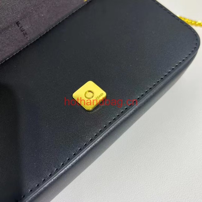 Fendi small smooth leather bag F1225 black Fendi small smooth leather bag F1225 black