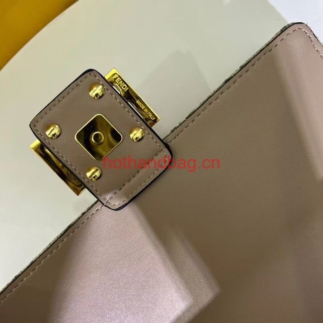 Fendi Baguette canvas bag with FF embroidery F1531 gray Fendi Baguette canvas bag with FF embroidery F1531 gray
