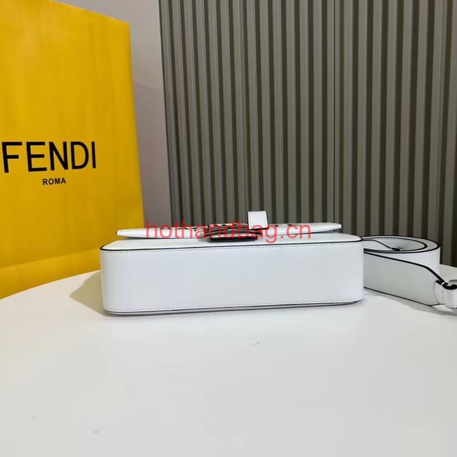 Fendi small smooth leather bag F1996 white Fendi small smooth leather bag F1996 white