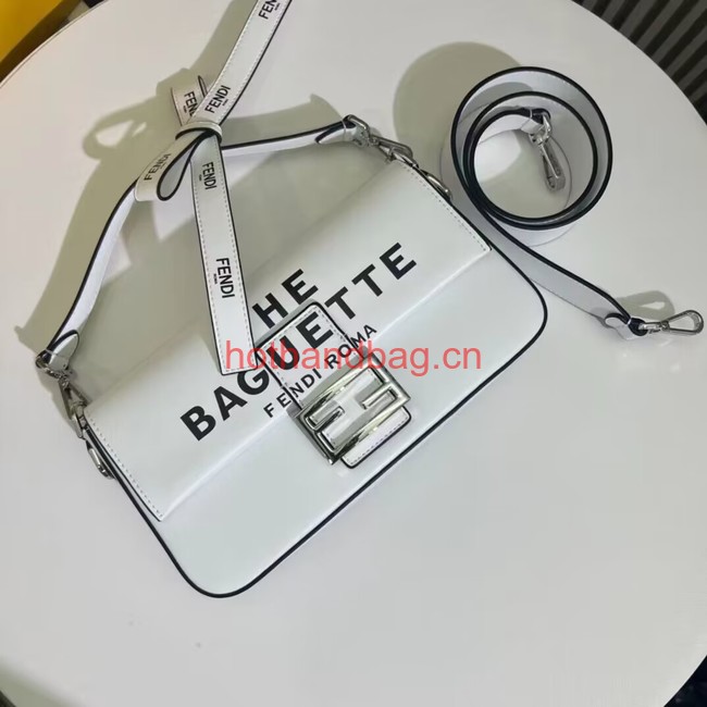 Fendi small smooth leather bag F1996 white Fendi small smooth leather bag F1996 white