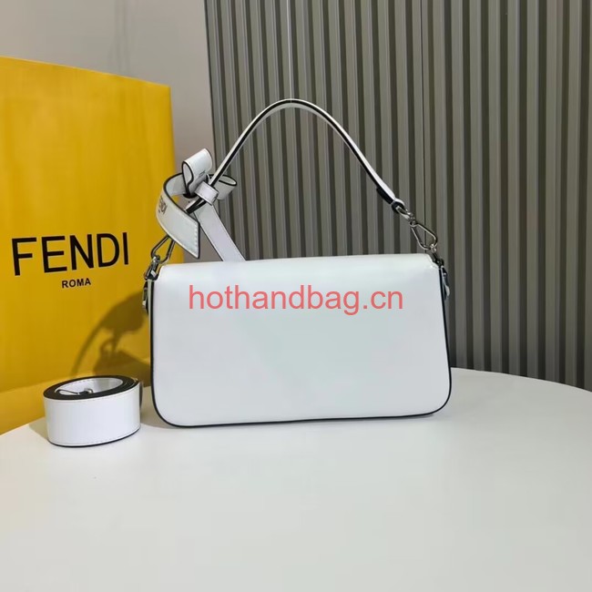 Fendi small smooth leather bag F1996 white Fendi small smooth leather bag F1996 white