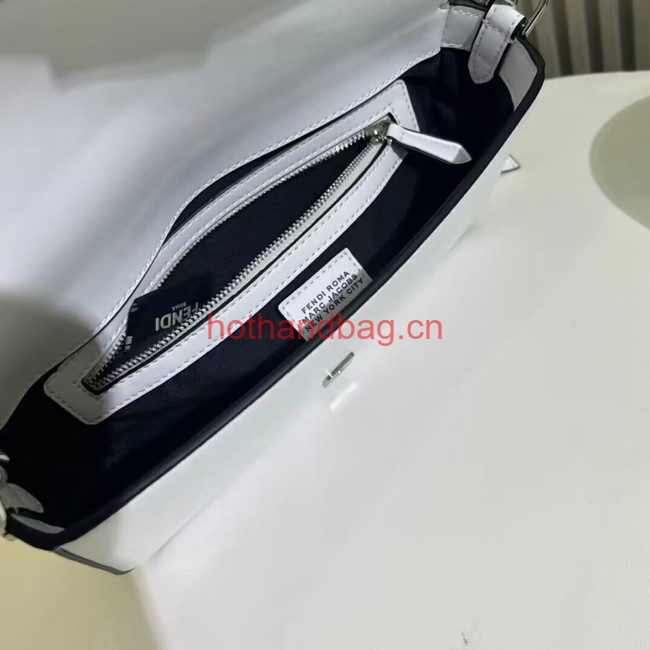 Fendi small smooth leather bag F1996 white Fendi small smooth leather bag F1996 white