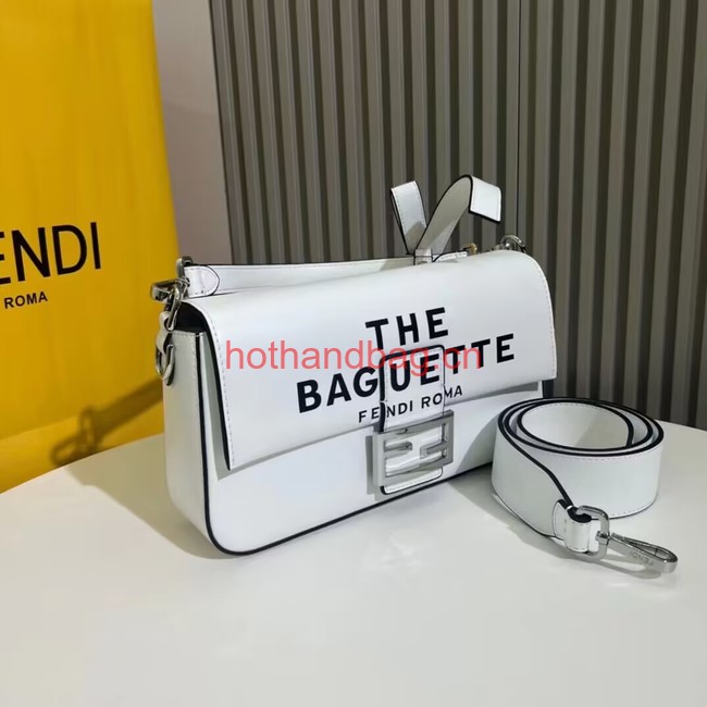 Fendi small smooth leather bag F1996 white Fendi small smooth leather bag F1996 white