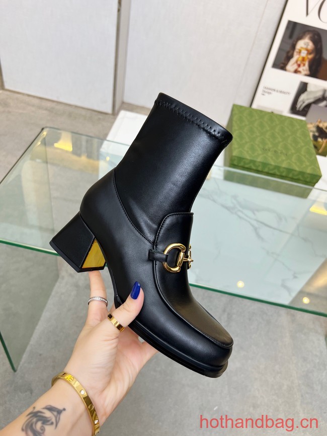 Gucci WOMENS BOOT WITH HORSEBIT 93608-1
