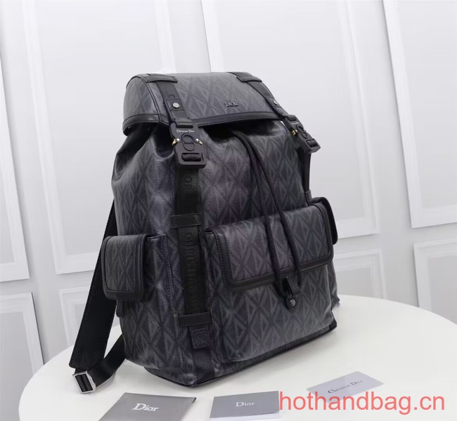 DIOR HIT THE ROAD BACKPACK Black CD Diamond Canvas 1ESBA163CDP DIOR HIT THE ROAD BACKPACK Black CD Diamond Canvas 1ESBA163CDP