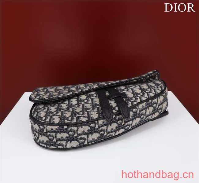 Dior Essentials SADDLE BAG Beige and Black Dior Oblique Jacquard 1ADPO093 Dior Essentials SADDLE BAG Beige and Black Dior Oblique Jacquard 1ADPO093
