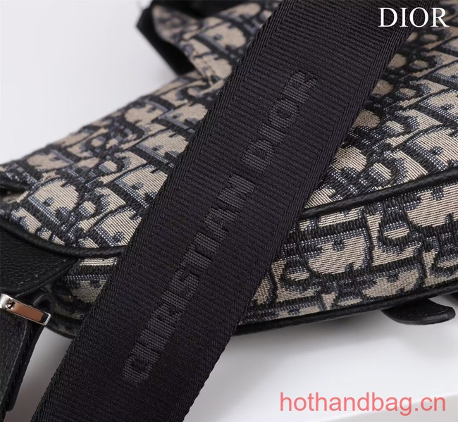 Dior Essentials SADDLE BAG Beige and Black Dior Oblique Jacquard 1ADPO093 Dior Essentials SADDLE BAG Beige and Black Dior Oblique Jacquard 1ADPO093