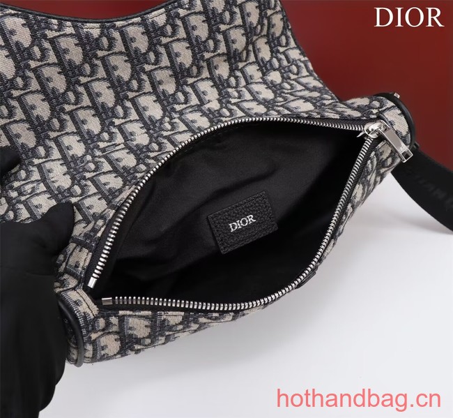 Dior Essentials SADDLE BAG Beige and Black Dior Oblique Jacquard 1ADPO093 Dior Essentials SADDLE BAG Beige and Black Dior Oblique Jacquard 1ADPO093