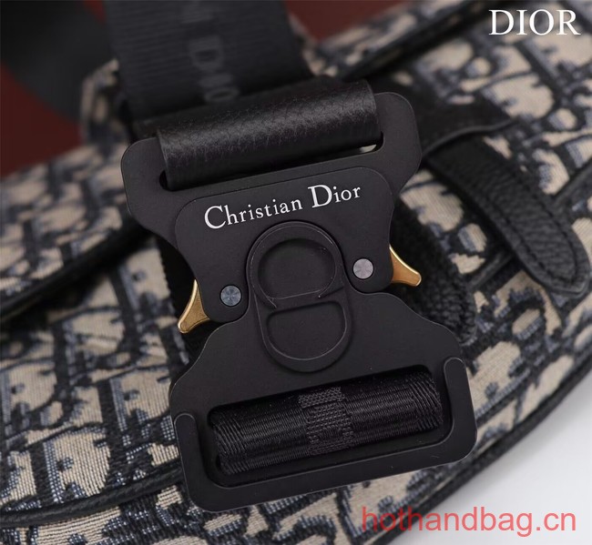 Dior Essentials SADDLE BAG Beige and Black Dior Oblique Jacquard 1ADPO093 Dior Essentials SADDLE BAG Beige and Black Dior Oblique Jacquard 1ADPO093