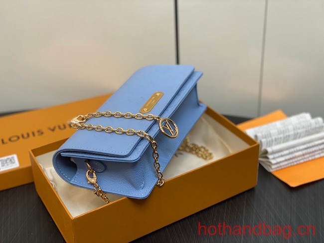 Louis Vuitton Wallet On Chain Lily M83233 Blue Hour