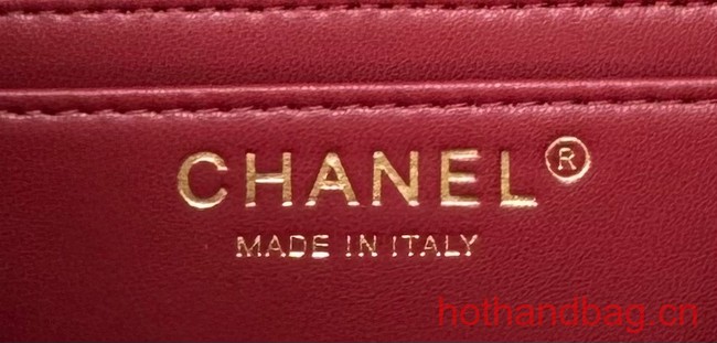 Chanel CLASSIC HANDBAG A01116 Light Purple& Burgundy