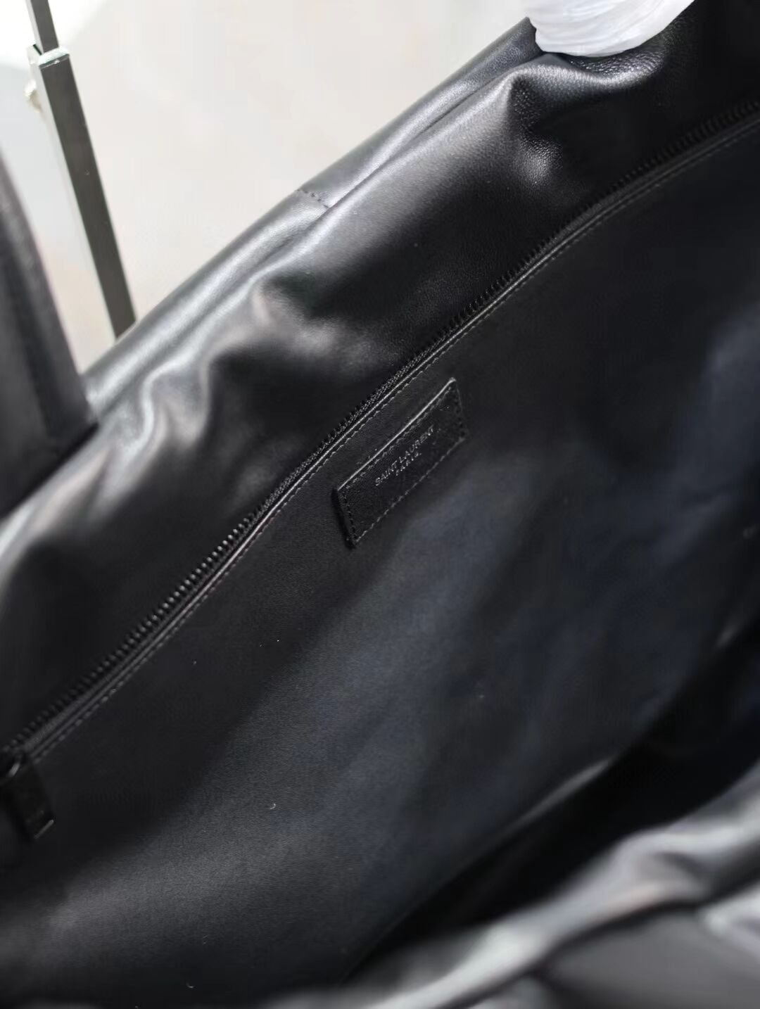 SAINT LAURENT TOTE IN SILKTECH CANVAS Y577729-1 BLACK SAINT LAURENT TOTE IN SILKTECH CANVAS Y577729-1 BLACK