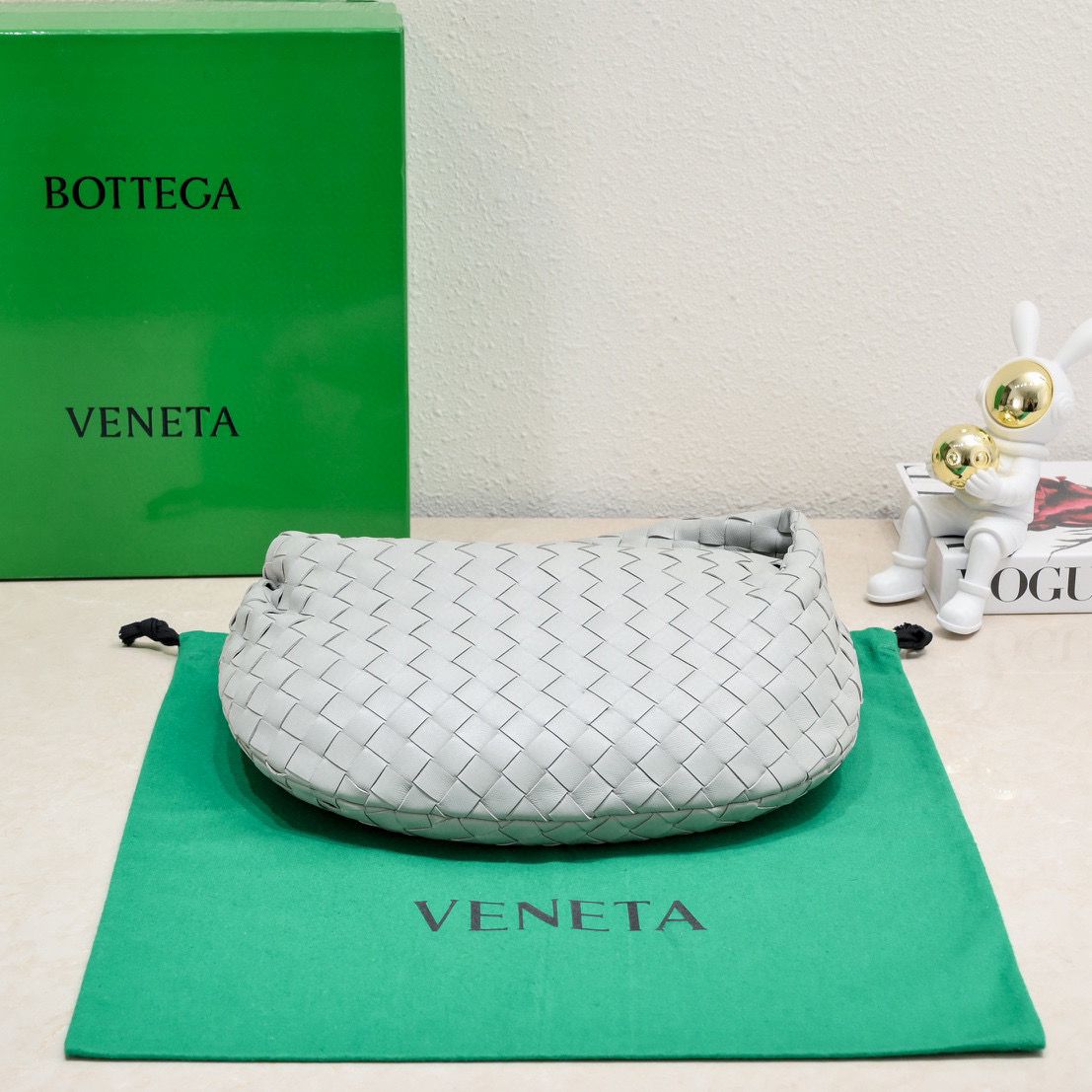 Bottega Veneta Teen Jodie 690225 Light Gray Bottega Veneta Teen Jodie 690225 Light Gray
