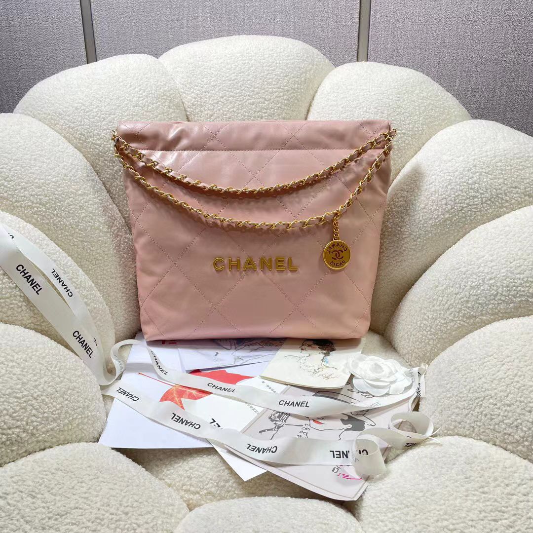 CHANEL 22 SMALL HANDBAG AS3260 light pink CHANEL 22 SMALL HANDBAG AS3260 light pink