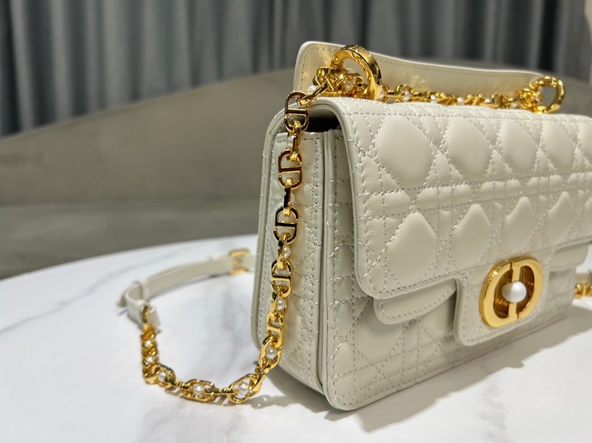 Small Dior Jolie Top Handle Bag Latte Cannage Calfskin M9271U