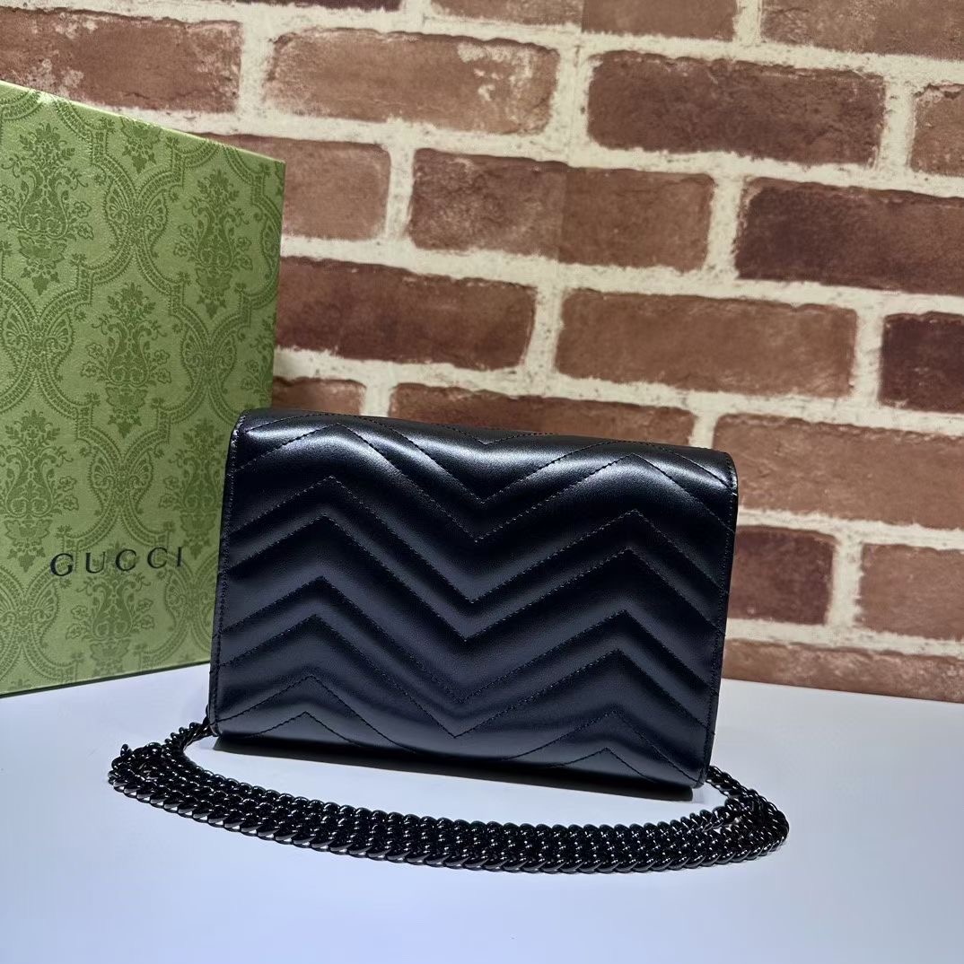 Gucci GG MARMONT SUPER MINI BAG 474575 black Gucci GG MARMONT SUPER MINI BAG 474575 black