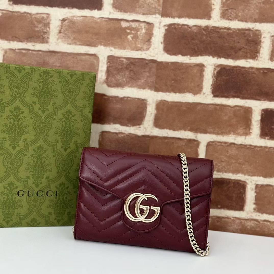 Gucci GG MARMONT SUPER MINI BAG 474575 red Gucci GG MARMONT SUPER MINI BAG 474575 red
