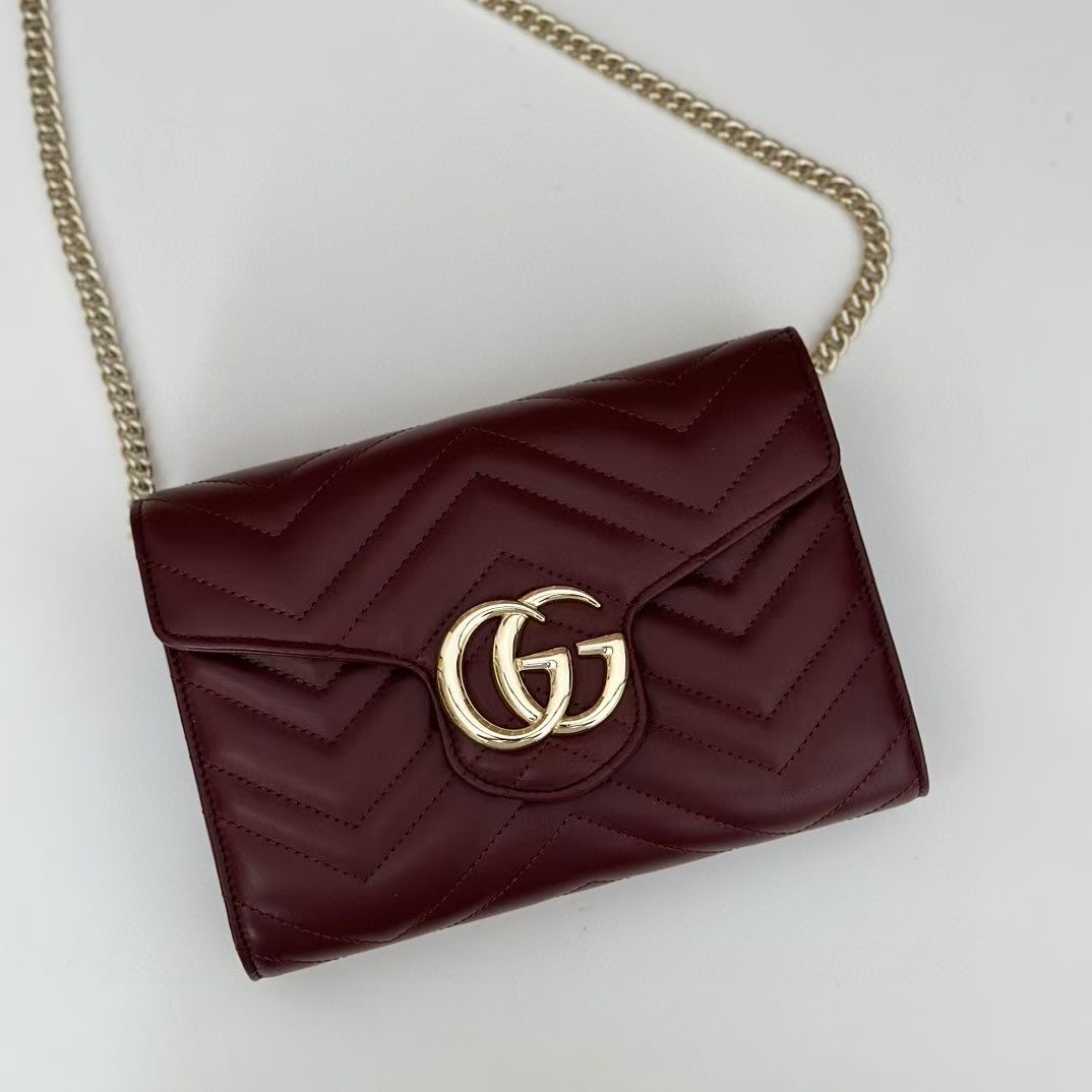 Gucci GG MARMONT SUPER MINI BAG 474575 red Gucci GG MARMONT SUPER MINI BAG 474575 red