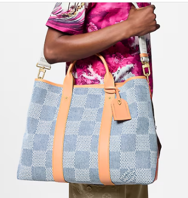 Louis Vuitton Weekend Tote N40702 Blue Louis Vuitton Weekend Tote N40702 Blue