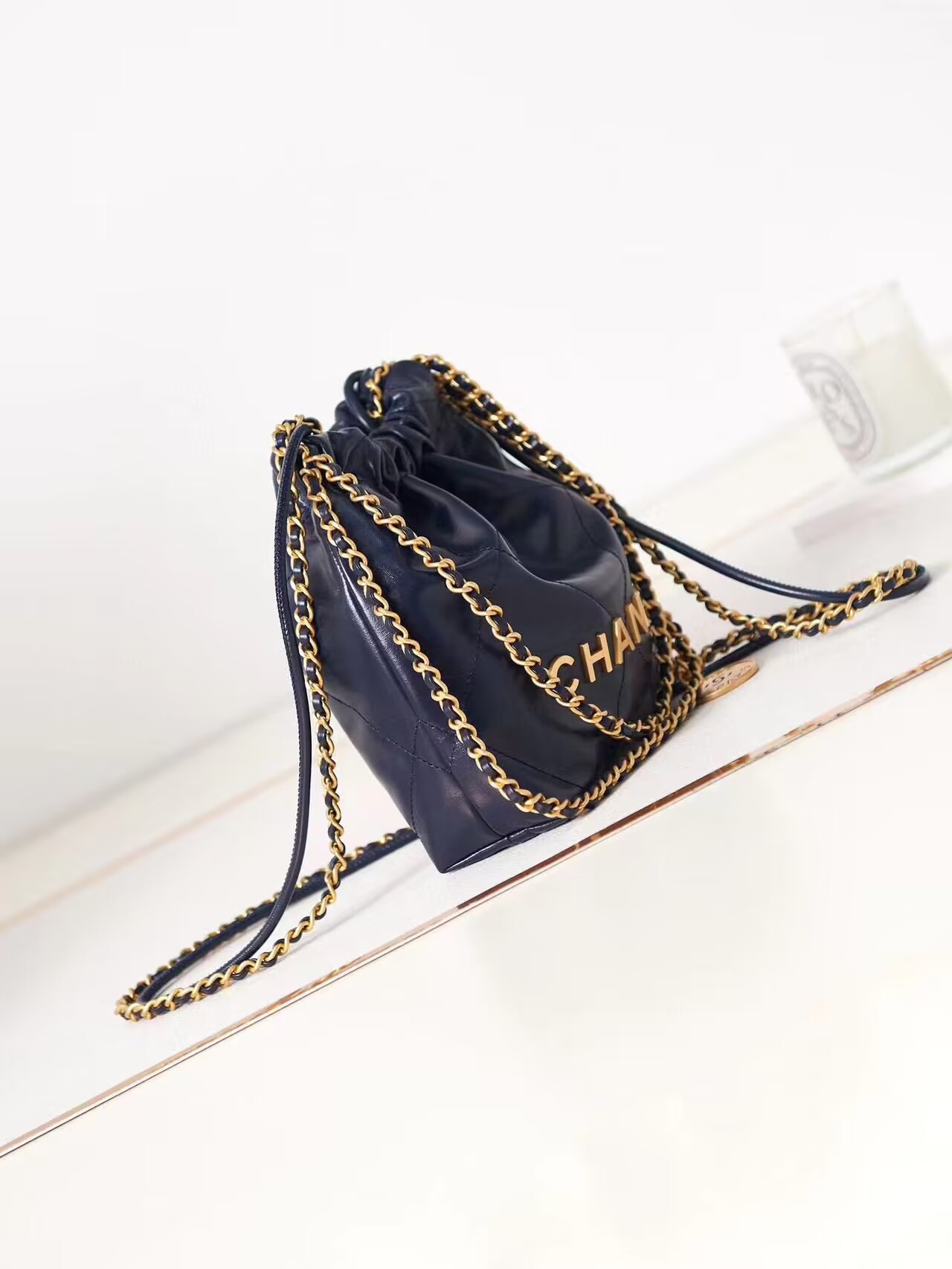 CHANEL 22 MINI HANDBAG AS3980 Navy CHANEL 22 MINI HANDBAG AS3980 Navy