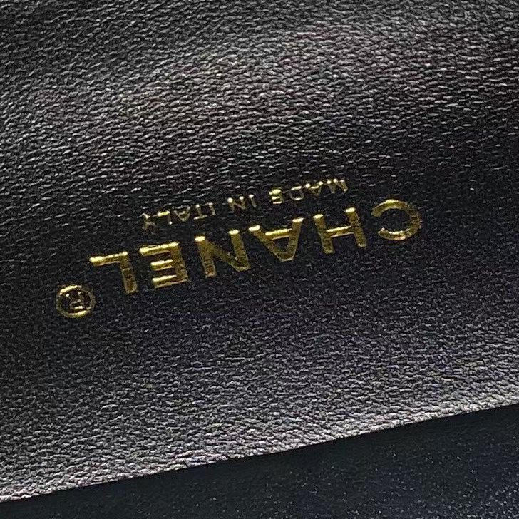 Chanel SMALL FLAP BAG WITH TOP HANDLE AS5390 black