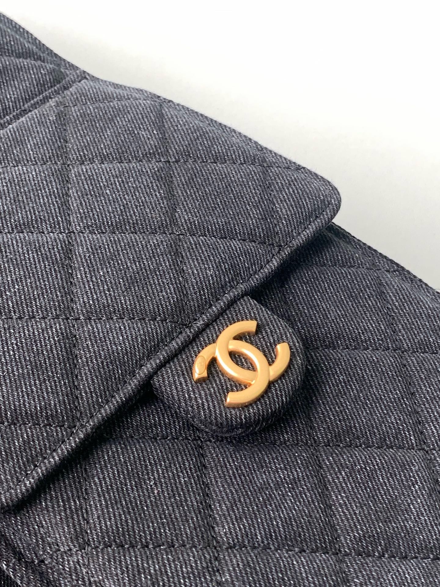 Chanel Denim HOBO BAG AS5231 black