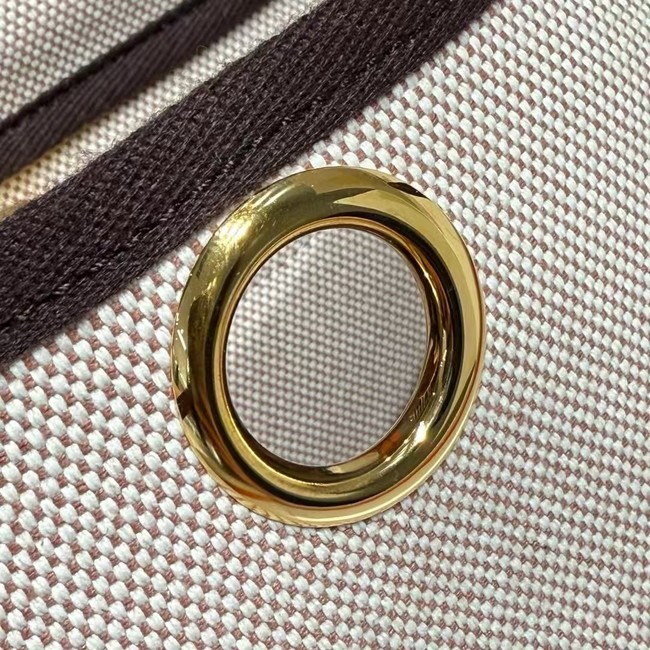 Hermes mini Herbag 20CM Original Canvas Leather & Calfskin 48888-6