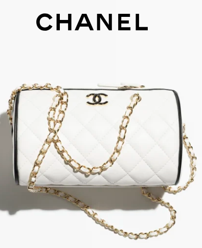 Chanel CLUTCH WITH CHAIN AP4515 White & Black