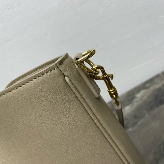 Celine SMALL CAMILLE 16 SOFT BAG IN SMOOTH CALFSKIN 120693 SMOKED BROWN