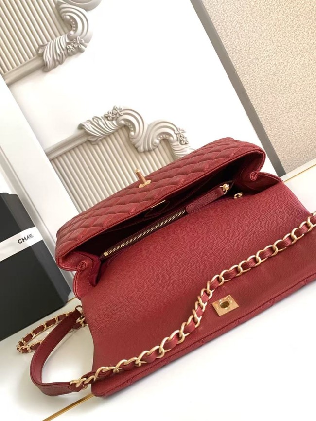 Chanel LARGE FLAP BAG WITH TOP HANDLE 92991-12