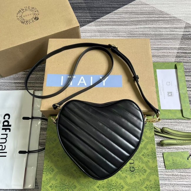 GUCCI GG MARMONT SMALL SHOULDER BAG 751628 BLACK