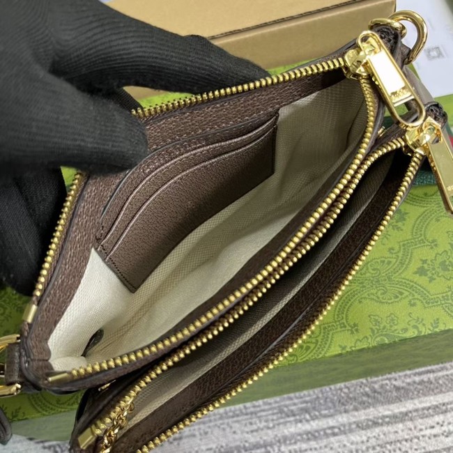 GUCCI OPHIDIA MINI BAG 724599 brown