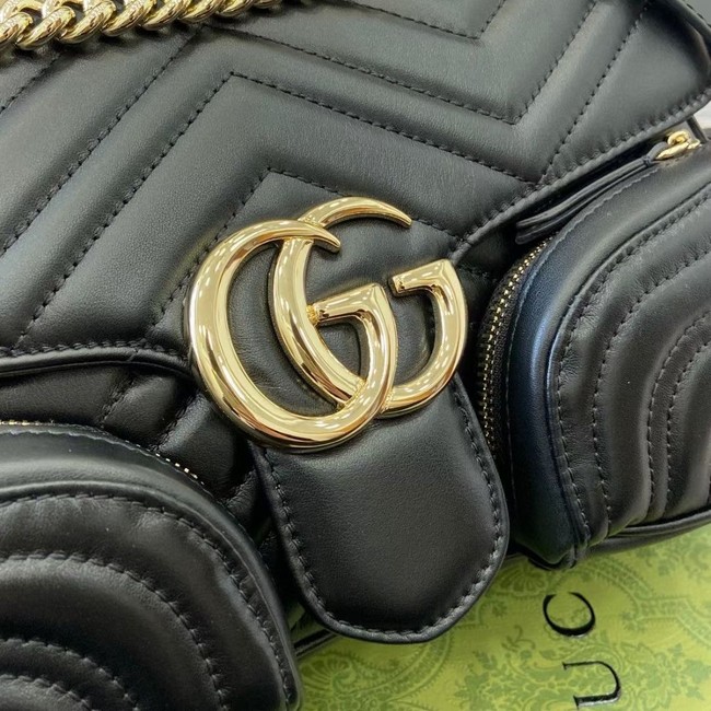 GUCCI GG MARMONT SMALL SHOULDER BAG 795228 black