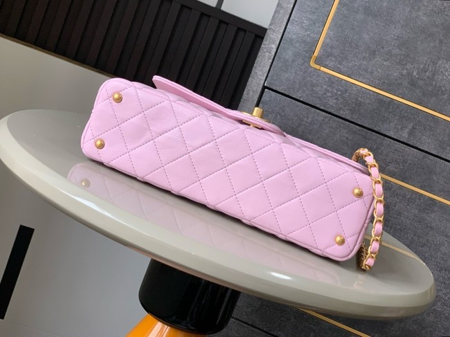 Chanel SMALL FLAP BAG WITH TOP HANDLE AS5356 pink