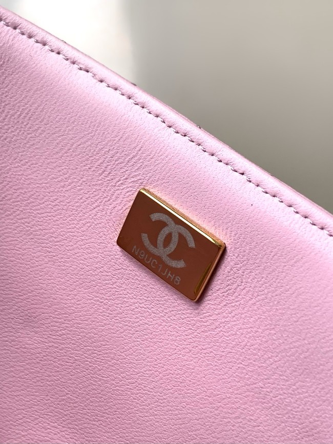 Chanel SMALL FLAP BAG WITH TOP HANDLE AS5356 pink